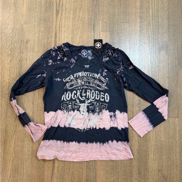 New Affliction Rock & Roll Rodeo Long Sleeve Shirt-Size 2XL - Picture 3 of 7